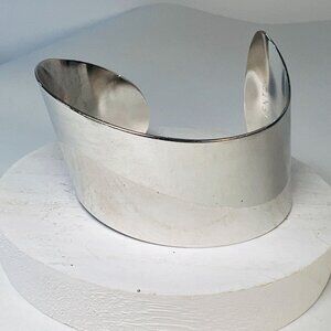 Vtg 1978 Sarah Coventry " SILVERY EMPRESS "  Modernist Bracelet